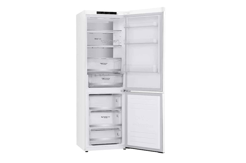 LG ﻿Kombinovaná chladnička LG | D | Smart invertorový kompresor | DoorCooling+™, GBB71SWVGN