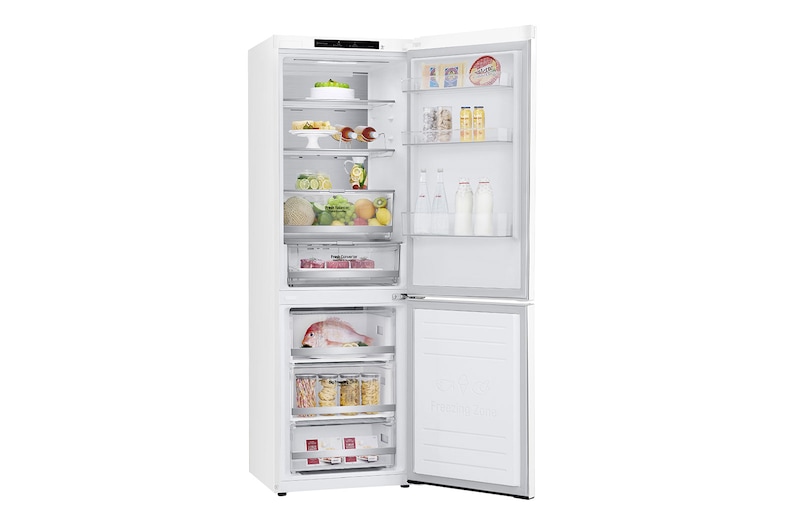 LG ﻿Kombinovaná chladnička LG | D | Smart invertorový kompresor | DoorCooling+™, GBB71SWVGN