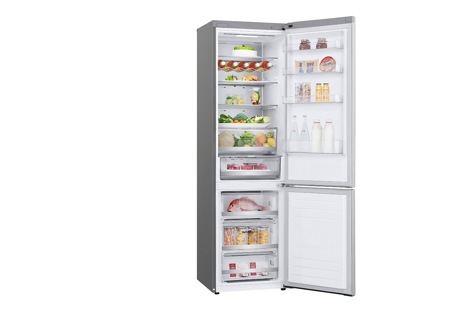 LG Kombinovaná chladnička LG | B | 384 l | Lineární kompresor | DoorCooling+™, GBB72MBUBN
