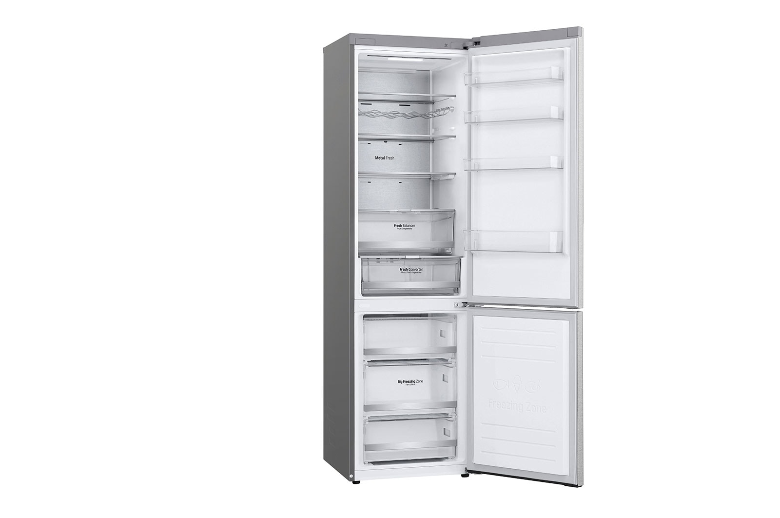 LG Kombinovaná chladnička LG | B | 384 l | Lineární kompresor | DoorCooling+™, GBB72MBUBN