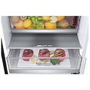 LG ﻿Kombinovaná chladnička | D | Hrubý objem 419 l | 215 kWh/rok | LG Smart invertorový kompresor | Multi-Air Flow™ | WiFi + Smart Diagnosis™ | DoorCooling+™, GBB72MCUGN