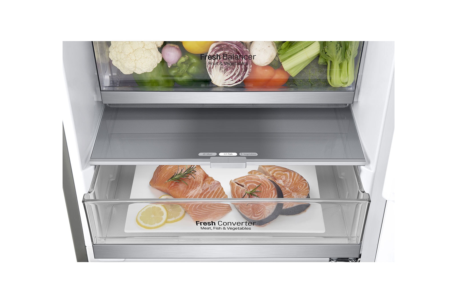 LG Kombinovaná chladnička LG | C | 384 l | Smart invertorový kompresor | DoorCooling+™, GBB72NSUCN1