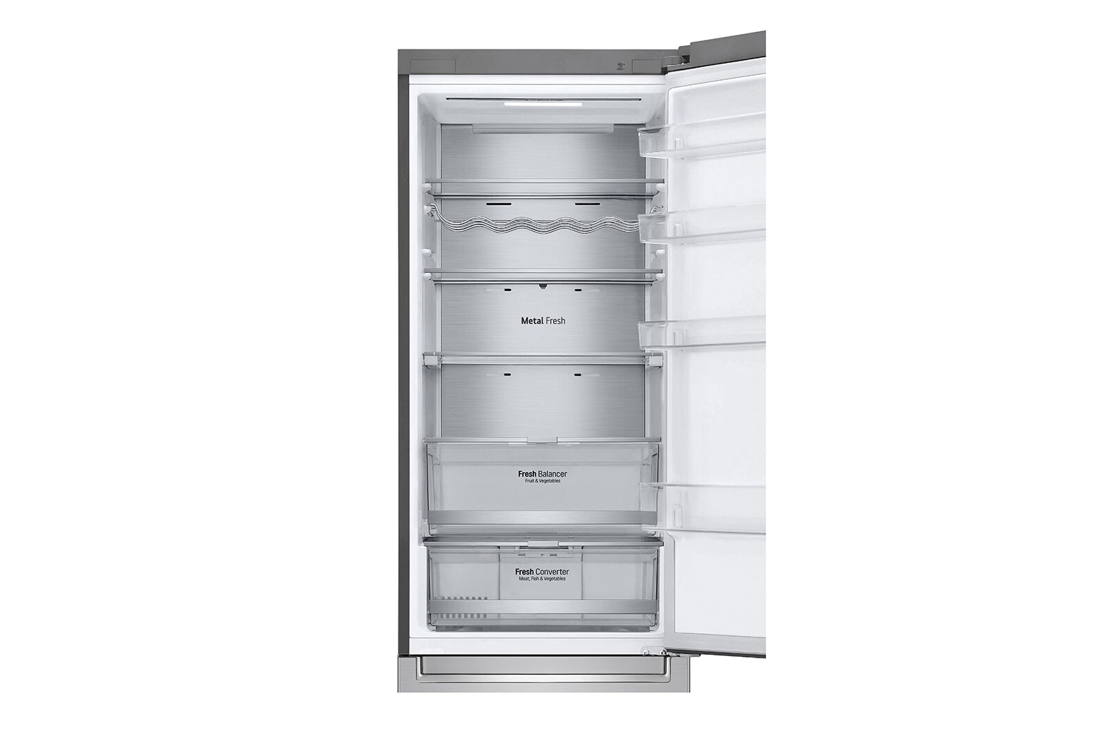 LG Kombinovaná chladnička LG | C | 384 l | Smart invertorový kompresor | DoorCooling+™, GBB72NSUCN1