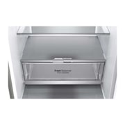 LG ﻿Kombinovaná chladnička | C (v rozsahu A až G) | Hrubý objem 419 l | 172 kWh/rok | LG Lineární kompresor | Multi Air Flow | LG ThinQ + WiFi | Door cooling  | Metal Fresh, GBB72NSUCN