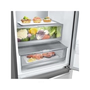 LG ﻿Kombinovaná chladnička | C (v rozsahu A až G) | Hrubý objem 419 l | 172 kWh/rok | LG Lineární kompresor | Multi Air Flow | LG ThinQ + WiFi | Door cooling  | Metal Fresh, GBB72NSUCN