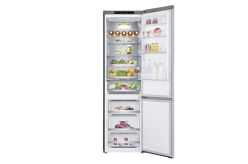 LG ﻿Kombinovaná chladnička | C (v rozsahu A až G) | Hrubý objem 419 l | 172 kWh/rok | LG Lineární kompresor | Multi Air Flow | Smart Diagnosis™ | Door cooling | Metal Fresh, GBB72NSVCN