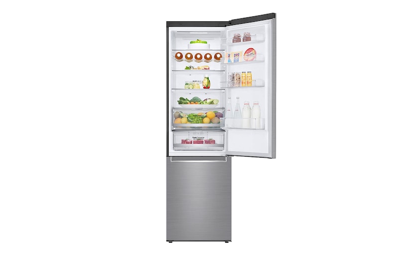 LG E | Hrubý objem 419 l | 288 kWh/rok | LG Lineární invertorový kompresor | LG Total No Frost | DoorCooling+™ | Vnější LED displej | ThinQ™ + WiFi, GBB72PZDZN