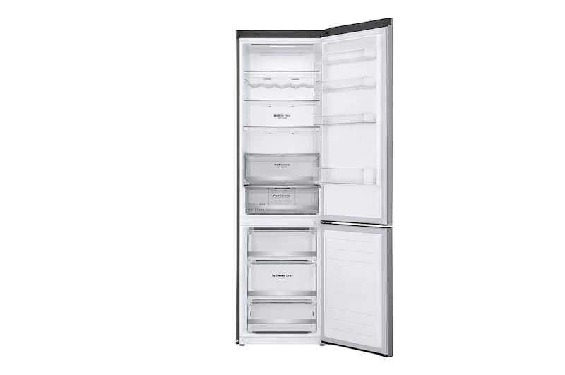 LG E | Hrubý objem 419 l | 288 kWh/rok | LG Lineární invertorový kompresor | LG Total No Frost | DoorCooling+™ | Vnější LED displej | ThinQ™ + WiFi, GBB72PZDZN