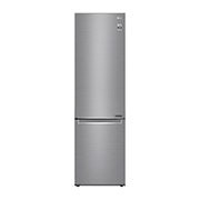 Čelní pohled na Kombinovaná chladnička | D | Hrubý objem 419 l | 215 kWh/rok | LG Lineární invertorový kompresor | LG Total No Frost | DoorCooling&#43;™ | Vnitřní LED displej | Smart Diagnosis™ &#xfeff; GBB72PZEFN