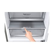 LG Kombinovaná chladnička | D | Hrubý objem 419 l | 215 kWh/rok | LG Lineární invertorový kompresor | LG Total No Frost | DoorCooling+™ | Vnitřní LED displej | Smart Diagnosis™, GBB72SAEFN