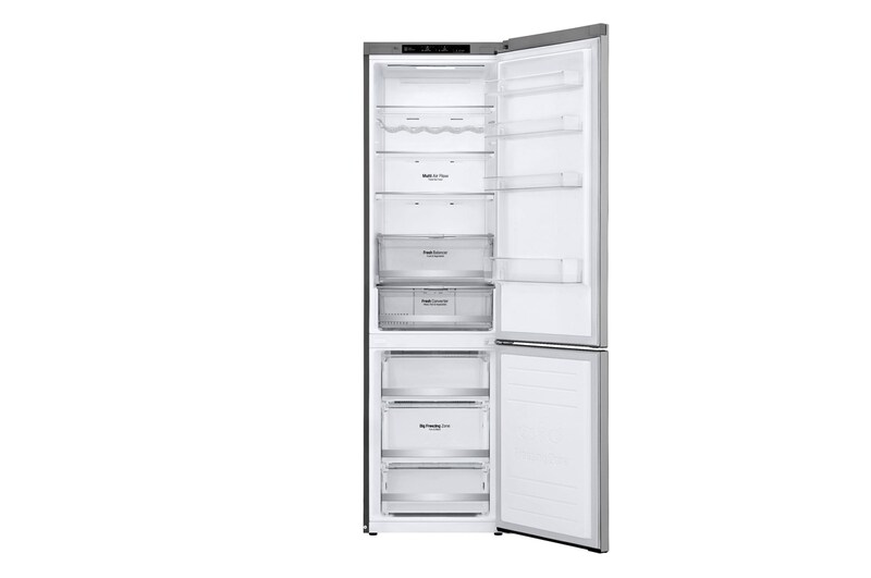 LG Kombinovaná chladnička | D | Hrubý objem 419 l | 215 kWh/rok | LG Lineární invertorový kompresor | LG Total No Frost | DoorCooling+™ | Vnitřní LED displej | Smart Diagnosis™, GBB72SAEFN
