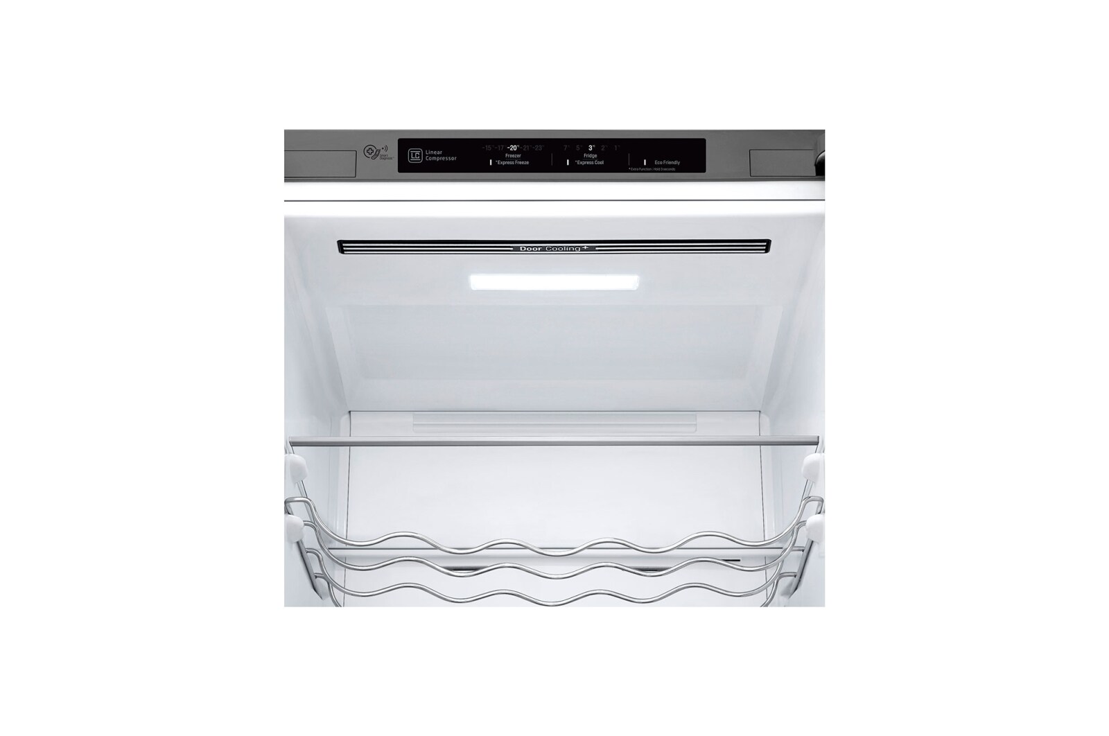 LG Kombinovaná chladnička | D | Hrubý objem 419 l | 215 kWh/rok | LG Lineární invertorový kompresor | LG Total No Frost | DoorCooling+™ | Vnitřní LED displej | Smart Diagnosis™, GBB72SAEFN