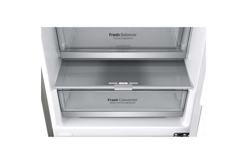 LG ﻿Kombinovaná chladnička | C (v rozsahu A až G) | Hrubý objem 419 l | 172 kWh/rok | LG Lineární kompresor | Multi Air Flow | LG ThinQ + WiFi | Door cooling | Metal Fresh, GBB72SAUCN