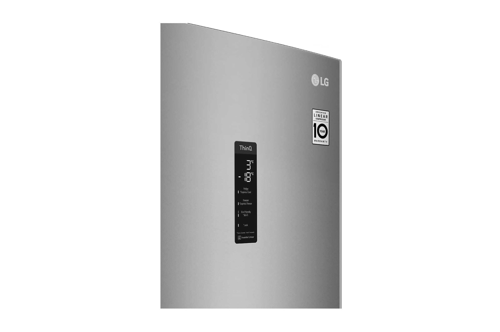 LG ﻿Kombinovaná chladnička | C (v rozsahu A až G) | Hrubý objem 419 l | 172 kWh/rok | LG Lineární kompresor | Multi Air Flow | LG ThinQ + WiFi | Door cooling | Metal Fresh, GBB72SAUCN