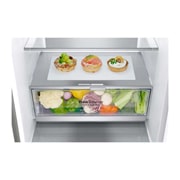 LG ﻿Kombinovaná chladnička | C (v rozsahu A až G) | Hrubý objem 419 l | 172 kWh/rok | LG Lineární kompresor | Multi Air Flow | LG ThinQ + WiFi | Door cooling | Metal Fresh, GBB72SAUCN