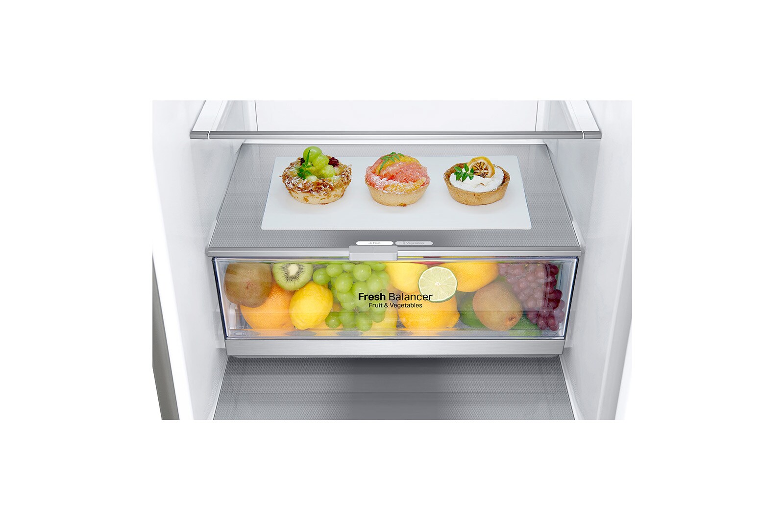 LG ﻿Kombinovaná chladnička | C (v rozsahu A až G) | Hrubý objem 419 l | 172 kWh/rok | LG Lineární kompresor | Multi Air Flow | Smart Diagnosis™ | Door cooling, GBB72SAVCN