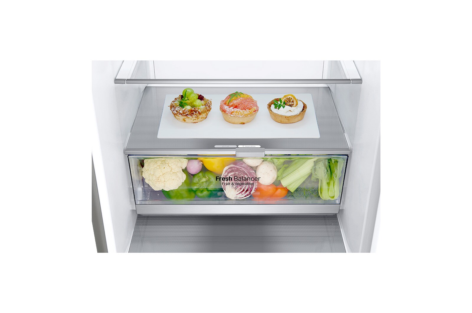 LG ﻿Kombinovaná chladnička | C (v rozsahu A až G) | Hrubý objem 419 l | 172 kWh/rok | LG Lineární kompresor | Multi Air Flow | Smart Diagnosis™ | Door cooling, GBB72SAVCN
