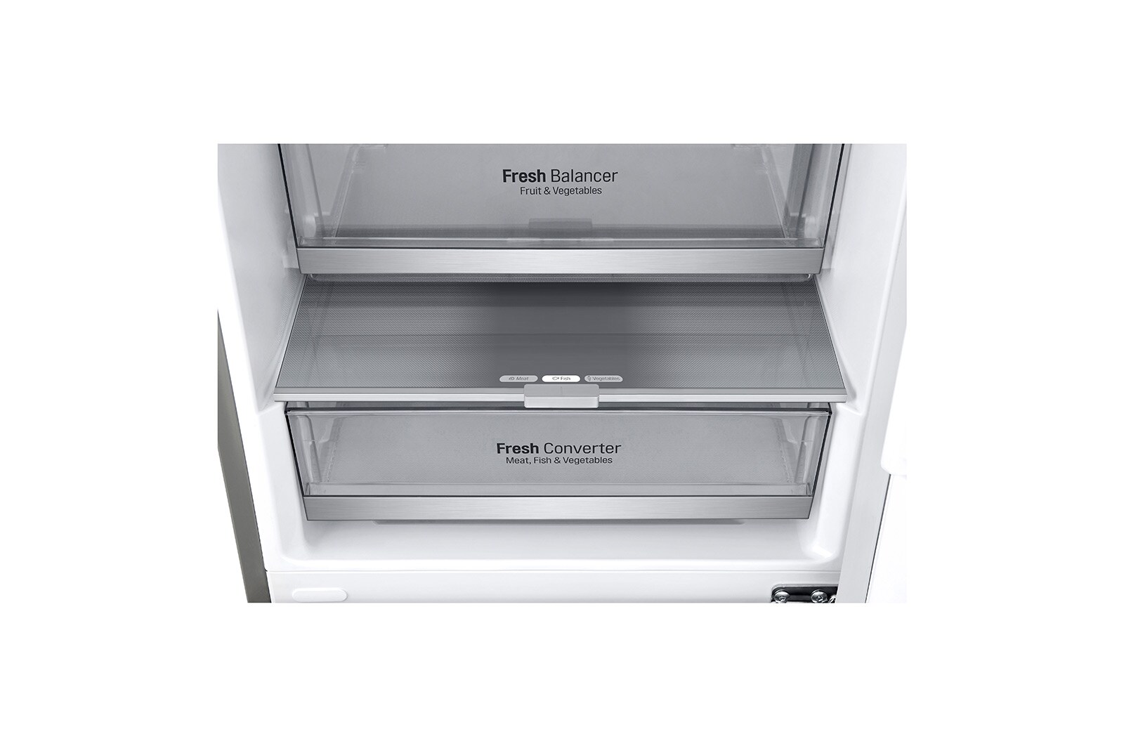 LG ﻿Kombinovaná chladnička | C (v rozsahu A až G) | Hrubý objem 419 l | 172 kWh/rok | LG Lineární kompresor | Multi Air Flow | Smart Diagnosis™ | Door cooling, GBB72SAVCN