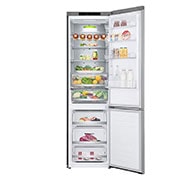 LG ﻿Kombinovaná chladnička | C (v rozsahu A až G) | Hrubý objem 419 l | 172 kWh/rok | LG Lineární kompresor | Multi Air Flow | Smart Diagnosis™ | Door cooling, GBB72SAVCN