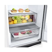 LG ﻿Kombinovaná chladnička | D (v rozsahu A až G) | Hrubý objem 419 l | 215 kWh/rok | LG Lineární invertorový kompresor | LG Total No Frost | Multi Air Flow | Fresh Balancer | Fresh Converter | Smart Diagnosis™ | Door cooling™, GBB72SWEFN