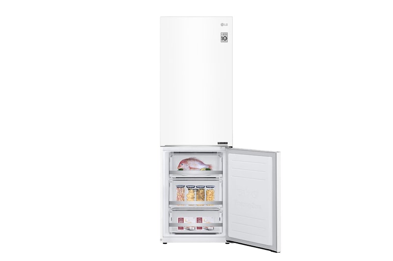 LG ﻿Kombinovaná chladnička | D (v rozsahu A až G) | Hrubý objem 419 l | 215 kWh/rok | LG Lineární invertorový kompresor | LG Total No Frost | Multi Air Flow | Fresh Balancer | Fresh Converter | Smart Diagnosis™ | Door cooling™, GBB72SWEFN