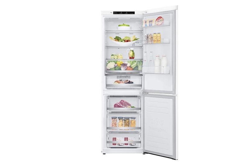 LG ﻿Kombinovaná chladnička | D (v rozsahu A až G) | Hrubý objem 419 l | 215 kWh/rok | LG Lineární invertorový kompresor | LG Total No Frost | Multi Air Flow | Fresh Balancer | Fresh Converter | Smart Diagnosis™ | Door cooling™, GBB72SWEFN