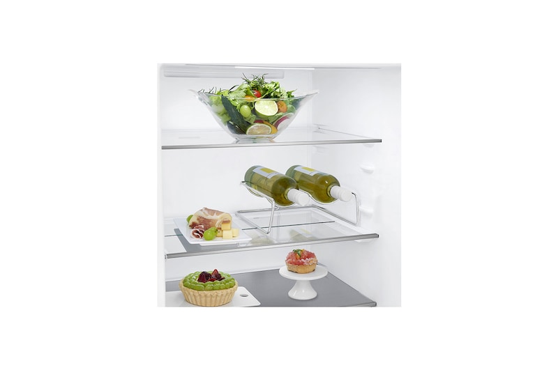 LG ﻿Kombinovaná chladnička | D (v rozsahu A až G) | Hrubý objem 419 l | 215 kWh/rok | LG Lineární invertorový kompresor | LG Total No Frost | Multi Air Flow | Fresh Balancer | Fresh Converter | Smart Diagnosis™ | Door cooling™, GBB72SWEFN