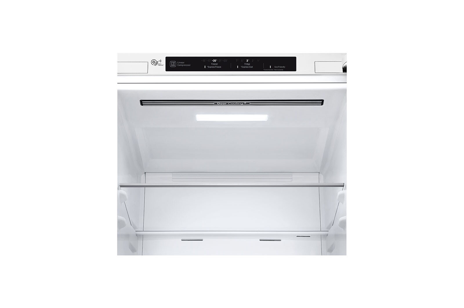 LG ﻿Kombinovaná chladnička | D (v rozsahu A až G) | Hrubý objem 419 l | 215 kWh/rok | LG Lineární invertorový kompresor | LG Total No Frost | Multi Air Flow | Fresh Balancer | Fresh Converter | Smart Diagnosis™ | Door cooling™, GBB72SWEFN