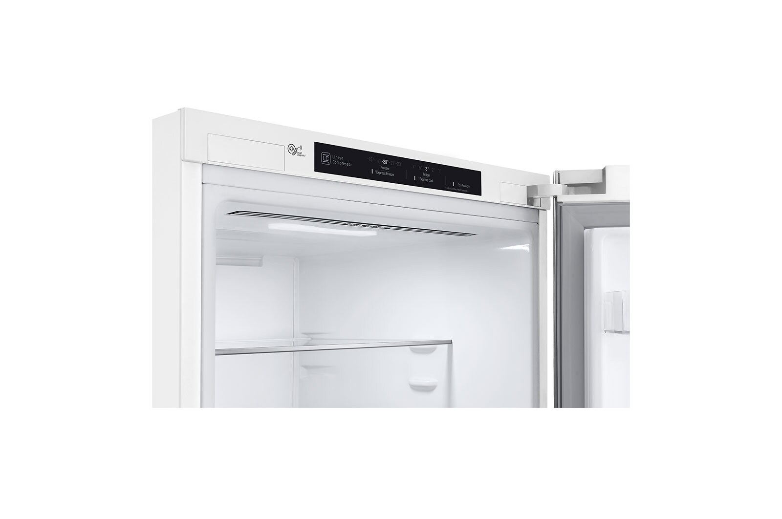 LG ﻿Kombinovaná chladnička | D (v rozsahu A až G) | Hrubý objem 419 l | 215 kWh/rok | LG Lineární invertorový kompresor | LG Total No Frost | Multi Air Flow | Fresh Balancer | Fresh Converter | Smart Diagnosis™ | Door cooling™, GBB72SWEFN