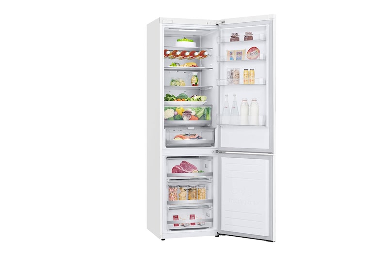 LG Kombinovaná chladnička LG | C | 384 l | Smart invertorový kompresor |DoorCooling+™|Bílá, GBB72SWUCN1