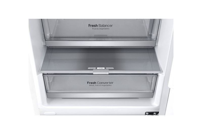 LG Kombinovaná chladnička LG | C | 384 l | Smart invertorový kompresor |DoorCooling+™|Bílá, GBB72SWUCN1