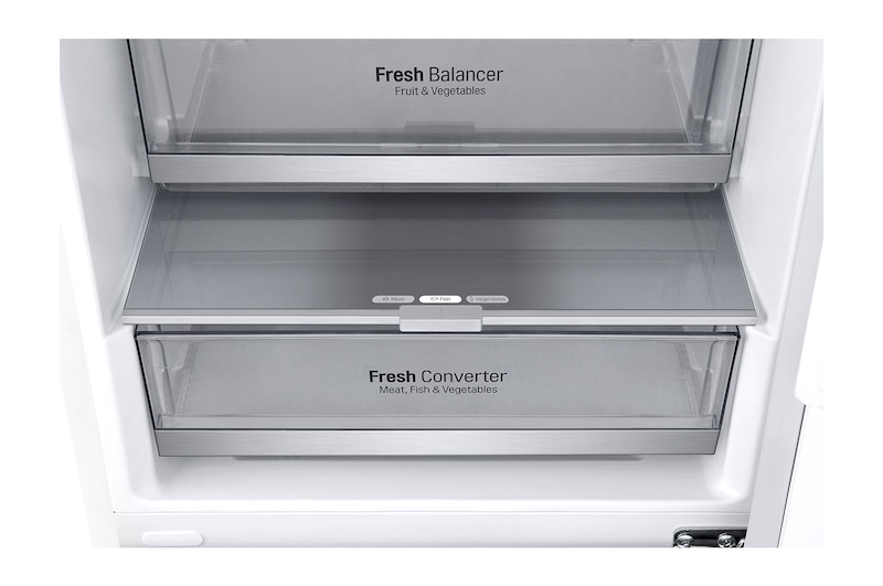 LG ﻿Kombinovaná chladnička LG | C | Smart Invertorový kompresor | DoorCooling+™, GBB72SWVCN1