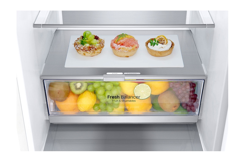 LG ﻿Kombinovaná chladnička LG | C | Smart Invertorový kompresor | DoorCooling+™, GBB72SWVCN1