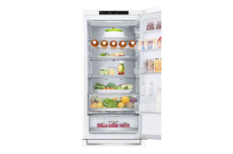 LG ﻿Kombinovaná chladnička LG | C | Smart Invertorový kompresor | DoorCooling+™, GBB72SWVCN1