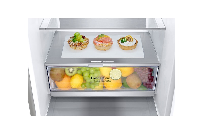 LG Kombinovaná chladnička LG | A-20% | Smart Invertorový kompresor| DoorCooling+™, GBB92MBB3P