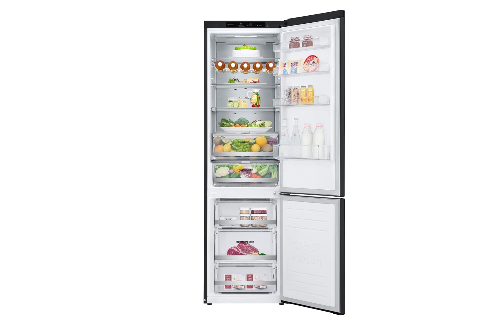 front open with food stored