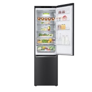 top door open with food stored