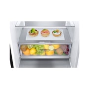 drawer view with food stored