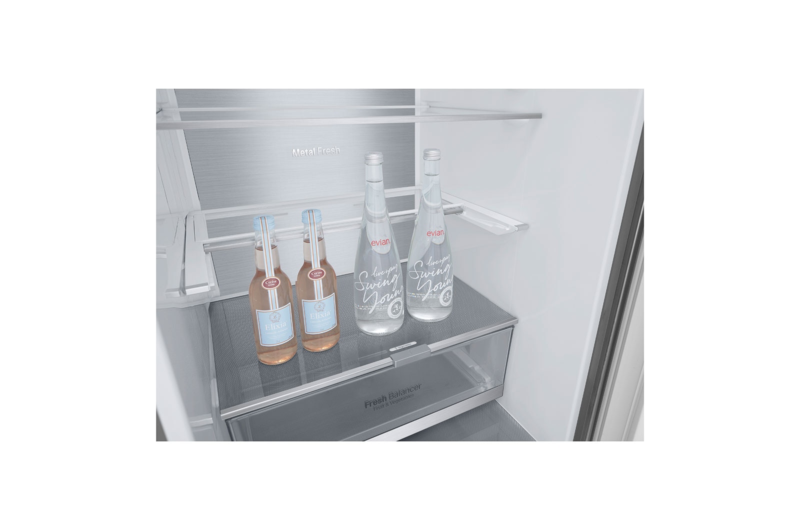 LG ﻿Kombinovaná chladnička | C (v rozsahu A až G) | Hrubý objem 419 l | 172 kWh/rok | LG Lineární kompresor | Multi Air Flow | LG ThinQ + WiFi | Door cooling, GBB92STACP