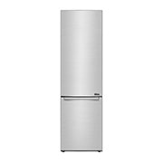 Čelní pohled na &#xfeff;Kombinovaná chladnička | A | Hrubý objem 419 l | 110 kWh/rok | LG Lineární invertorový kompresor | LG Total No Frost | DoorCooling&#43;™ | Vnitřní LED displej | Smart Diagnosis™ GBB92STBAP