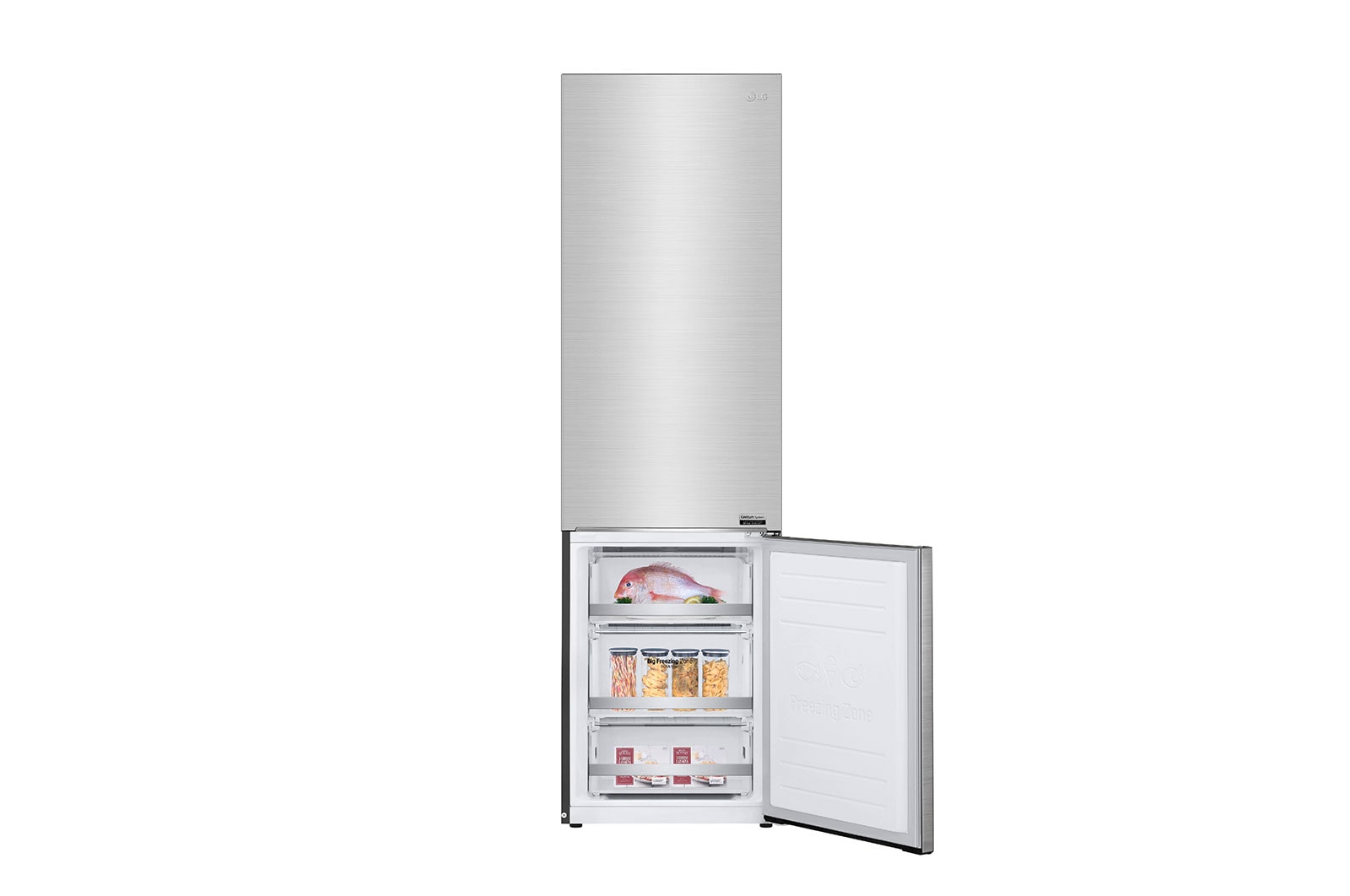 LG ﻿Kombinovaná chladnička | A | Hrubý objem 419 l | 110 kWh/rok | LG Lineární invertorový kompresor | LG Total No Frost | DoorCooling+™ | Vnitřní LED displej | Smart Diagnosis™, GBB92STBAP