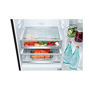 LG Kombinovaná chladnička LG | E | Hrubý objem 394 l |270 kWh/rok | Lineární invertorový kompresor | Multi-Air Flow | ThinQ™ + WiFi, GBB940BMQZT