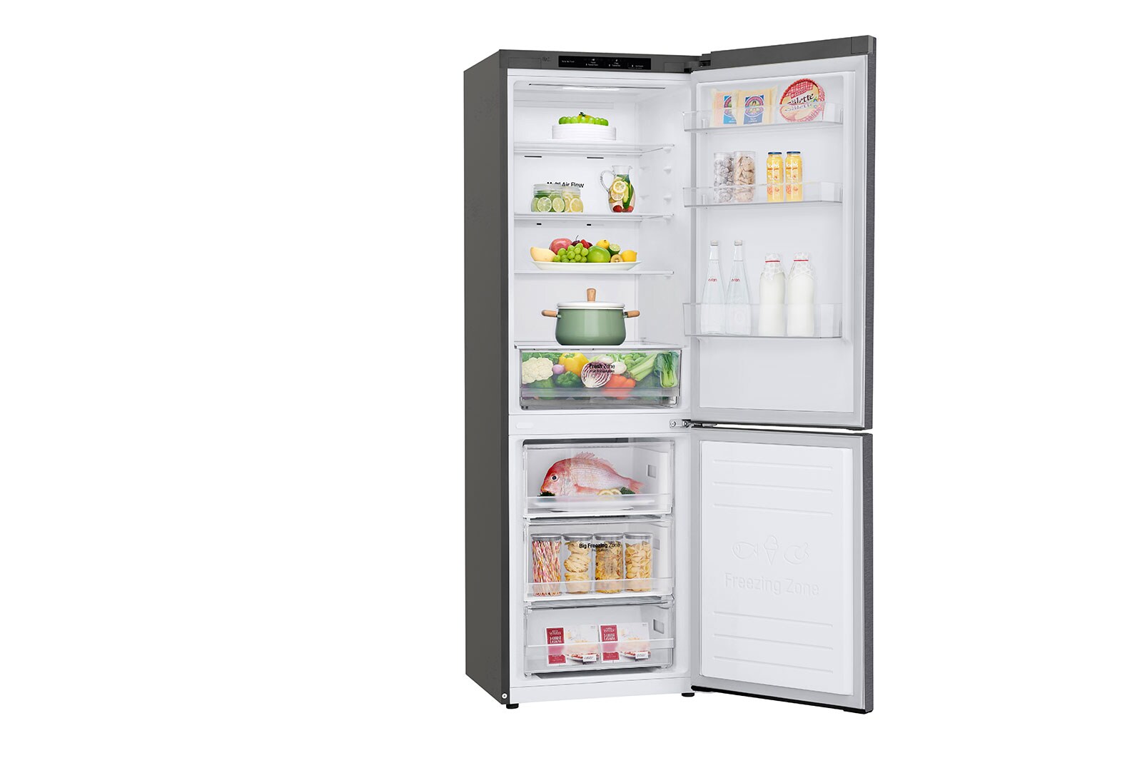LG Kombinovaná chladnička LG | D | 344 l | Smart invertorový kompresor | DoorCooling+™, GBP31DSLZN