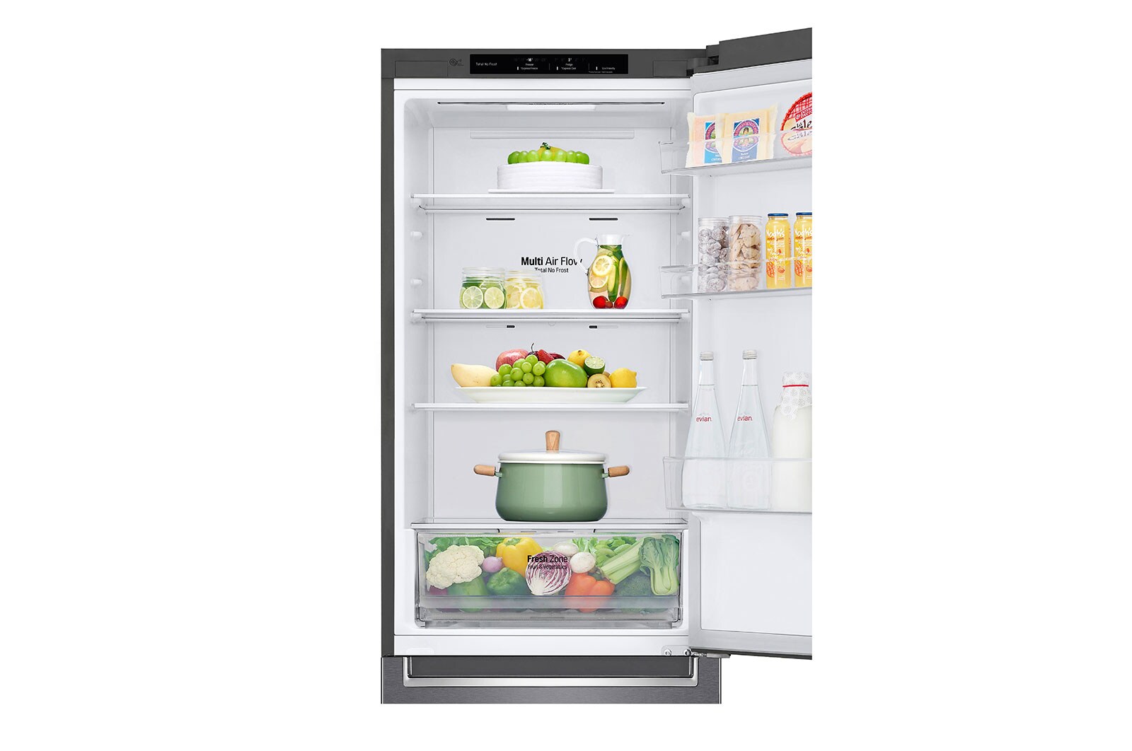 LG Kombinovaná chladnička LG | D | 344 l | Smart invertorový kompresor | DoorCooling+™, GBP31DSLZN