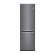 Čelní pohled na Kombinovaná chladnička LG | D | 344 l | Smart invertorový kompresor | DoorCooling&#43;™ GBP31DSLZN