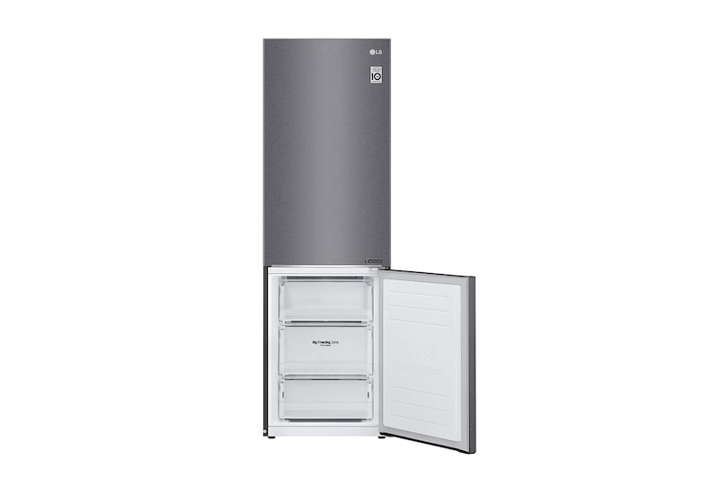 LG Kombinovaná chladnička | D | Hrubý objem 373 l | 214 kWh/rok | LG Lineární invertorový kompresor | LG Total No Frost | DoorCooling+™ | Vnitřní LED displej | Smart Diagnosis™ ﻿, GBP61DSPFN