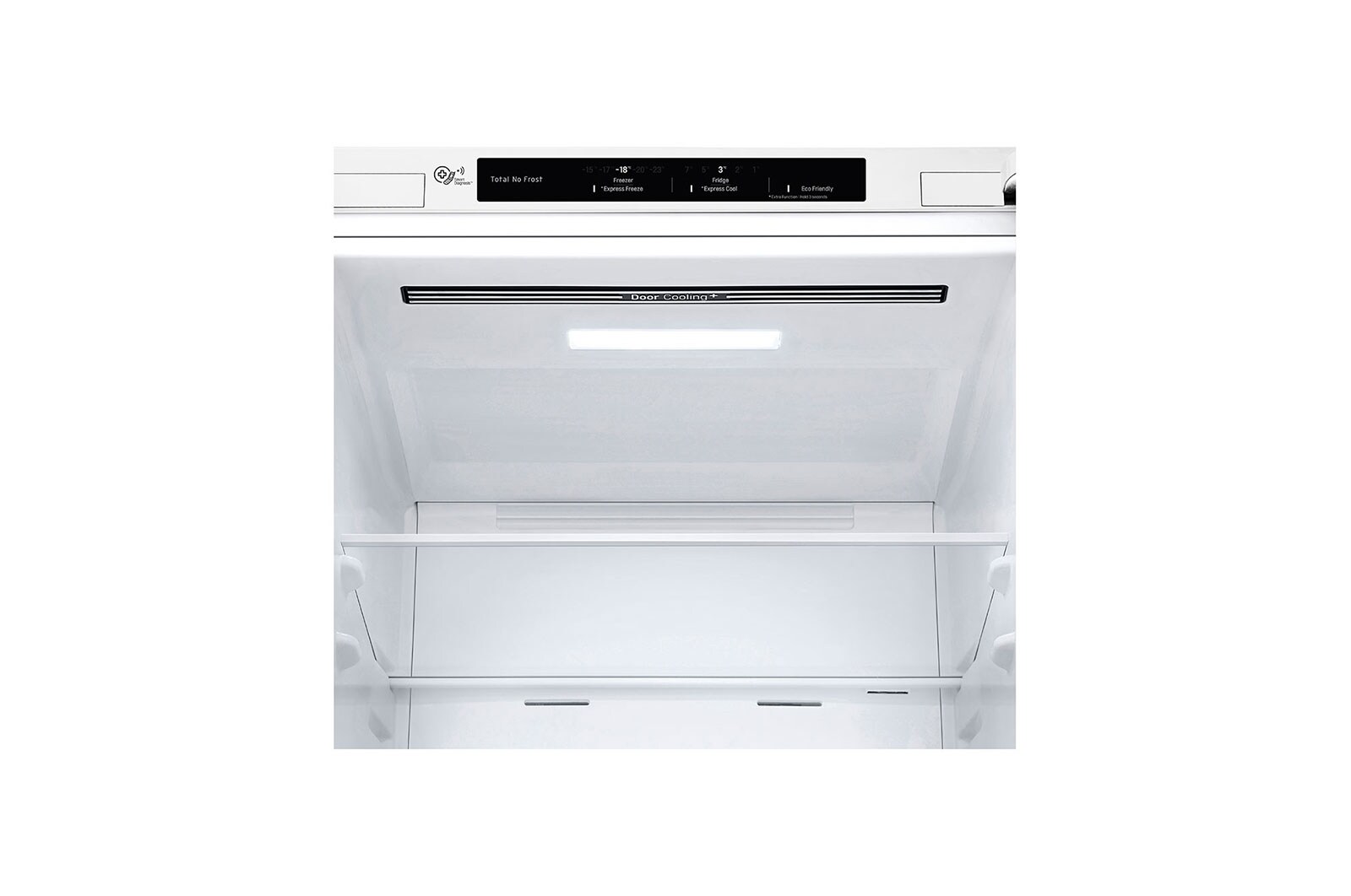LG ﻿Kombinovaná chladnička | D | Hrubý objem 373 l | 214 kWh/rok | LG Lineární invertorový kompresor | Multi Air Flow™ | Smart Diagnosis™ | Door cooling™, GBP61SWPFN