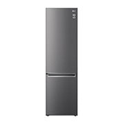 Pohled zepředu na 384L DoorCooling+™ Kombinovaná chladnička, Černá/šedá GBP62DSNCN1