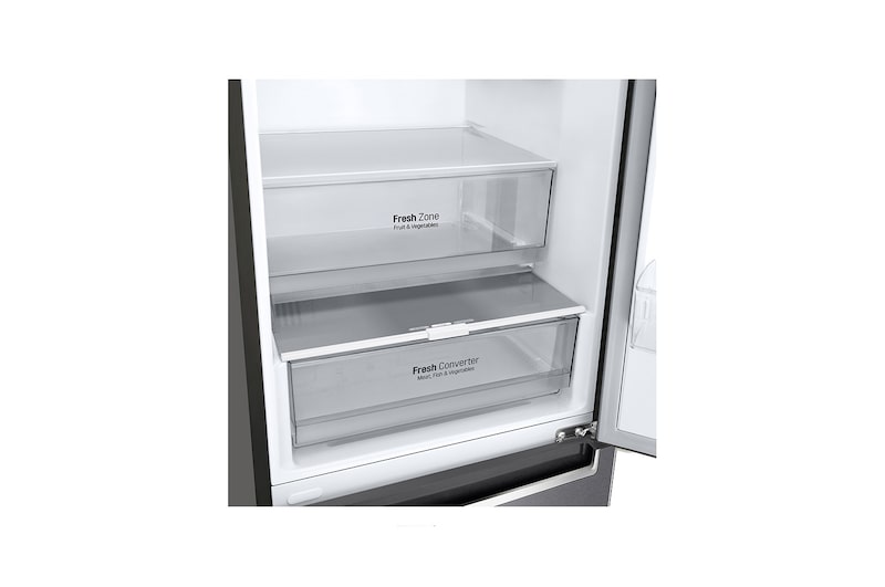 LG Kombinovaná chladnička | C (v rozsahu A až G) | Hrubý objem 419 l | 172 kWh/rok | LG Lineární kompresor | Multi Air Flow | Smart Diagnosis™ | Door cooling, GBP62DSNCN