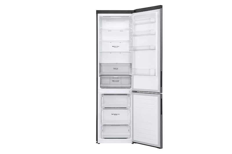 LG ﻿Kombinovaná chladnička | C (v rozsahu A až G) | Hrubý objem 419 l | 172 kWh/rok | LG Lineární kompresor | Multi Air Flow | Smart Diagnosis™ | Door cooling, GBP62DSXCC